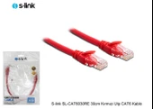 S-link SL-CAT6030RE 30cm Kırmızı Utp CAT6 Kablo thumbnail 1