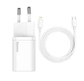 Baseus TZCCSUP-B02 20W C+C Beyaz Şarj Aleti - 4