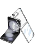 Samsung Galaxy Z Flip 5 Kılıf Fold Element Kapak - Gümüş - 1