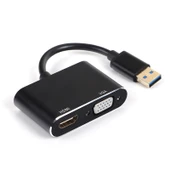 DARK DK-AC-UGA35 VGA/HDMI USB3.0/2.0Hrci Ekrn Krti - 1