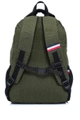 Cambridge Polo Club Minimalist Tasarım Unisex Çok Günlük Gözlü Sırt Çantası - Okul Çantası Haki - 3