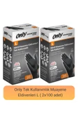 Only Evo Beyond Nitril Muayene Eldiveni L (100 adet x 2) - 1