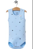 Mickey Desenli Askılı Body Mavi - 1