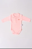 Uzun Kol Polo Yaka Body Pembe thumbnail 1