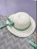 Kareli Desenli Ekose Fırfırlı Omuzdan Bağlamalı Yazlık Elbise Yeşil thumbnail 4