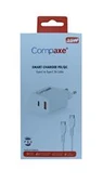 Compaxe CTA-350TT  35W 5V 3A PD-QC+ Type-C To Type-C  Şarj Kablosu thumbnail 2