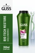 Gliss Bio-Tech Restore Güçlendirici Şampuan- Kök Hücre Kompleksi ve Gül Suyu ile 360 ml - 2