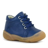 Anatomik Yumuşak Hakiki Deri Fermuarlı Lacivert Bebek Bot Ayakkabı - 1