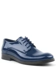 Rakerplus Lacivert Rugan Bağcıklı Oxford Çocuk Okul Ayakkabısı - 2