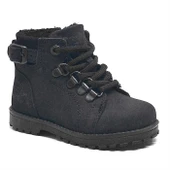 Rakerplus Griffon Hakiki Deri Siyah Fermuarlı Çocuk Bot thumbnail 5