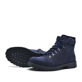 Rakerplus Griffon Hakiki Deri Lacivert Fermuarlı Bot thumbnail 5