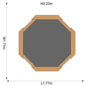 Plum Dev Ahşap Kum Havuzu - Turkuaz thumbnail 3