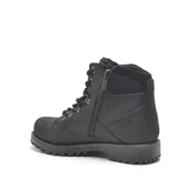 Rakerplus Hakiki Deri Siyah Fermuarlı Kürklü Çocuk Bot thumbnail 3