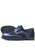 Rakerplus Titan Lacivert Rugan Bağcıklı Süet Detaylı Klasik Erkek Çocuk Ayakkabı thumbnail 4