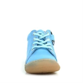 Anatomik Yumuşak Hakiki Deri Fermuarlı Mavi Bebek Bot Ayakkabı - 10