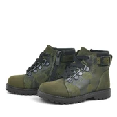 Rakerplus Griffon Hakiki Deri Haki Yeşil Kamuflaj Bebek Bot thumbnail 3