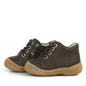 Anatomik Yumuşak Hakiki Deri Fermuarlı Kahve Bebek Bot Ayakkabı thumbnail 5