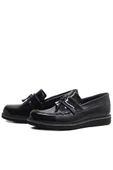Rakerplus Siyah Rugan Loafer Çocuk Okul Ayakkabı - 5