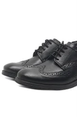 Rakerplus Siyah Bağcıklı Erkek Çocuk Klasik Okul Ayakkabısı - 7