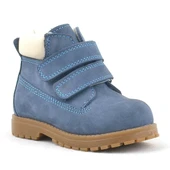 Rakerplus Neson Hakiki Deri Mavi Cırtlı Çocuk Bot thumbnail 1