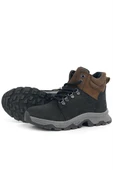 Rakerplus Hakiki Deri Siyah Kahverengi Fermuarlı Trekking Çocuk Bot thumbnail 7