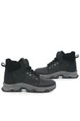 Rakerplus Hakiki Deri Siyah Fermuarlı Trekking Erkek Çocuk Bot thumbnail 7