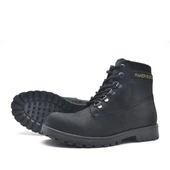 Rakerplus Neson Hakiki Deri Siyah Fermuarlı Kışlık Bot thumbnail 5