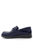 Rakerplus Hakiki Deri Lacivert Rugan Tokalı Loafer Çocuk Klasik Ayakkabı thumbnail 5
