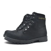 Rakerplus Neson Hakiki Deri Siyah Fermuarlı Kışlık Bot thumbnail 4