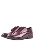 Rakerplus Bordo Rugan Bağcıklı Oxford Çocuk Okul Ayakkabısı - 11