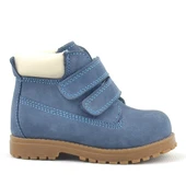 Rakerplus Neson Hakiki Deri Mavi Cırtlı Çocuk Bot thumbnail 2