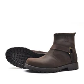 Rakerplus Chiron Hakiki Deri Fermuarlı Kışlık Çocuk Botu thumbnail 10