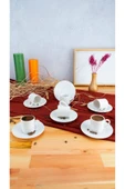 Bambum lara porselen fincan takımı seti 6 kişilik 12 parça thumbnail 1