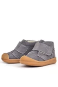 Rakerplus Yoohoo Hakiki Deri Koyu Gri Cırtlı Unisex Bebek Bot - 5