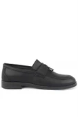 Rakerplus Loafer Siyah Mat Erkek Klasik Çocuk Ayakkabı thumbnail 3