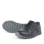 Rakerplus Hakiki Deri Siyah Fermuarlı Erkek Çocuk Spor Okul Ayakkabı - 9