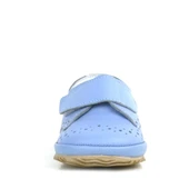Hakiki Deri Mavi Cırtlı Bebek Patik Ayakkabı thumbnail 4