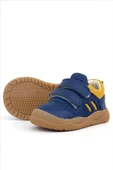 Rakerplus Schaggy Hakiki Deri Lacivert Sarı Bebek Spor Ayakkabı thumbnail 6