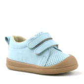 Rakerplus Sonic Hakiki Deri Mavi Cırtlı Anatomik Bebek Spor Ayakkabı Sneaker thumbnail 1