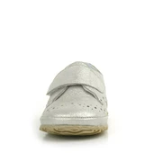 Hakiki Deri Bej Simli Cırtlı Bebek Patik Ayakkabı thumbnail 3