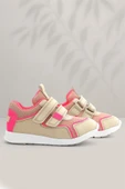 Rakerplus Bej Pembe Cırt Cırtlı Kız Çocuk Spor Ayakkabı thumbnail 9
