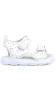 Rakerplus Beyaz Flamingo Cırtlı Bebek Sandalet Ayakkabı - 2