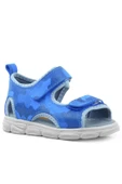 Rakerplus Wisps Hakiki Deri Mavi Kamuflaj Bebek Sandalet - 1