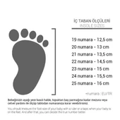 Rakerplus Hakiki Deri Gri Cırtlı Kız Bebek Spor Ayakkabı - 10