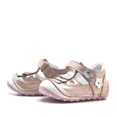 Hakiki Deri Püsküllü Pembe Cırtlı Yazlık İlk Adım Ayakkabı thumbnail 3