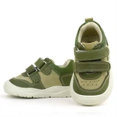 Rakerplus Schaggy Hakiki Deri Haki Yeşili Bebek Spor Ayakkabı thumbnail 6