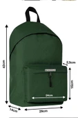 Rakerplus Yeşil 42x29x14 cm Unisex Klasik Sırt Okul Çantası thumbnail 5