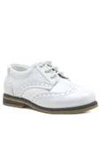 Rakerplus Titan Beyaz Rugan Bağcıklı Klasik Erkek Çocuk Klasik Ayakkabı thumbnail 2