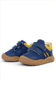 Rakerplus Schaggy Hakiki Deri Lacivert Sarı Bebek Spor Ayakkabı thumbnail 5