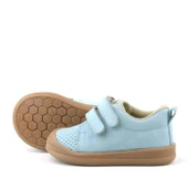 Rakerplus Sonic Hakiki Deri Mavi Cırtlı Anatomik Bebek Spor Ayakkabı Sneaker thumbnail 6